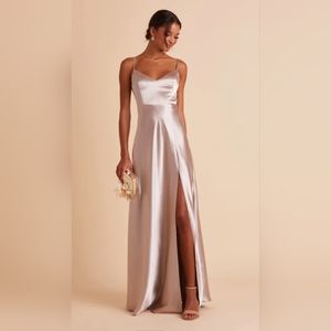 Birdy Grey Jay Satin Taupe Dress